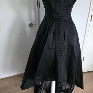 White House Black Market High Low Black Dress